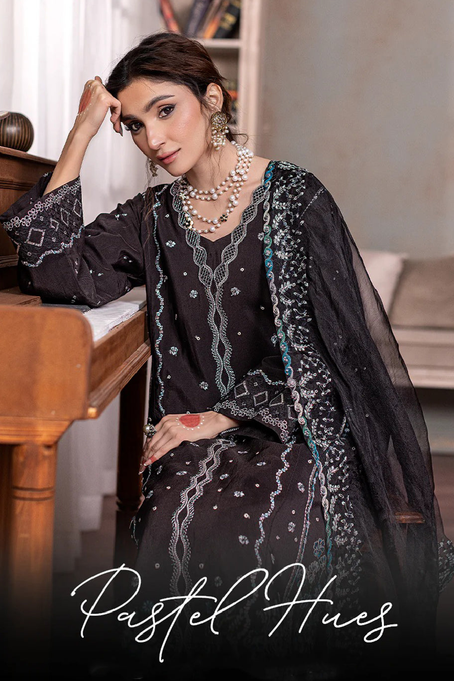 pret online pakistan​ 3 pc women suit eid collection pret formal pret wear​ pakistani pret ready to wear​ luxury pret formal dress fancy dresses pret formal dresses silk pret raw silk suit party dress festive wear festive dress